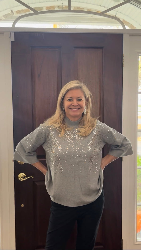 Mary Sequin Embellished Sweater