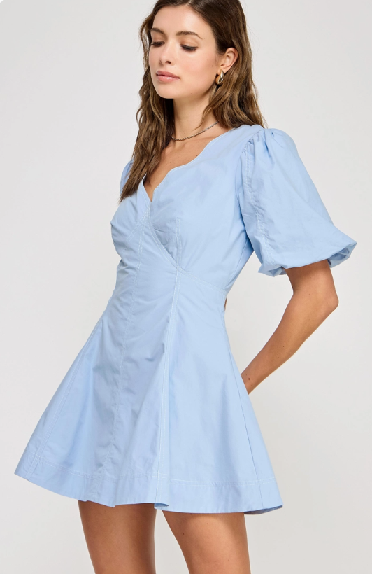 Merritt Top Stitch Detail Mini Dress
