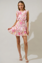 Mia Floral Ruffle Dress