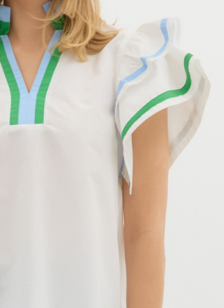 Mia Flutter Sleeve Top