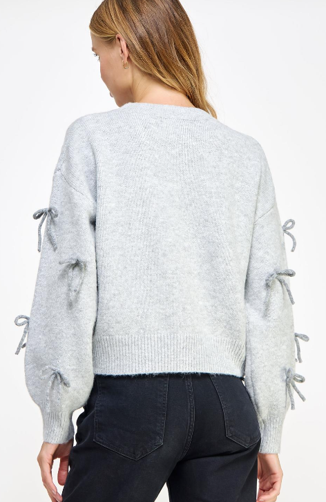 Millie Bow Embellished Knit Sweater