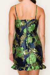 Nina Floral Jacquard Dress