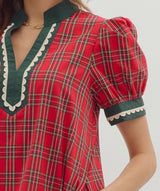 Noelle Plaid Mini Dress