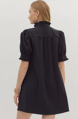Nora Lightweight Puff Sleeve Mini Dress