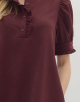 Nora Lightweight Puff Sleeve Mini Dress