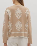 Pippa Printed Long Sleeve Sweater