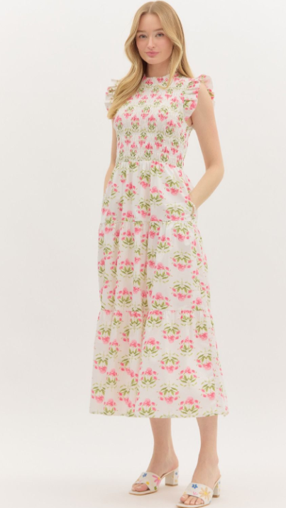 Presley Floral Midi Dress