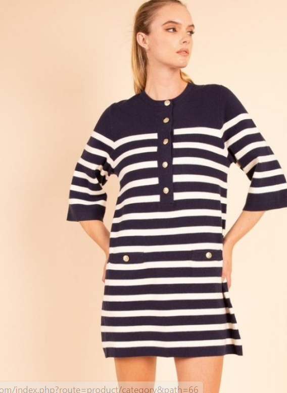 Reese Striped Knit Dress