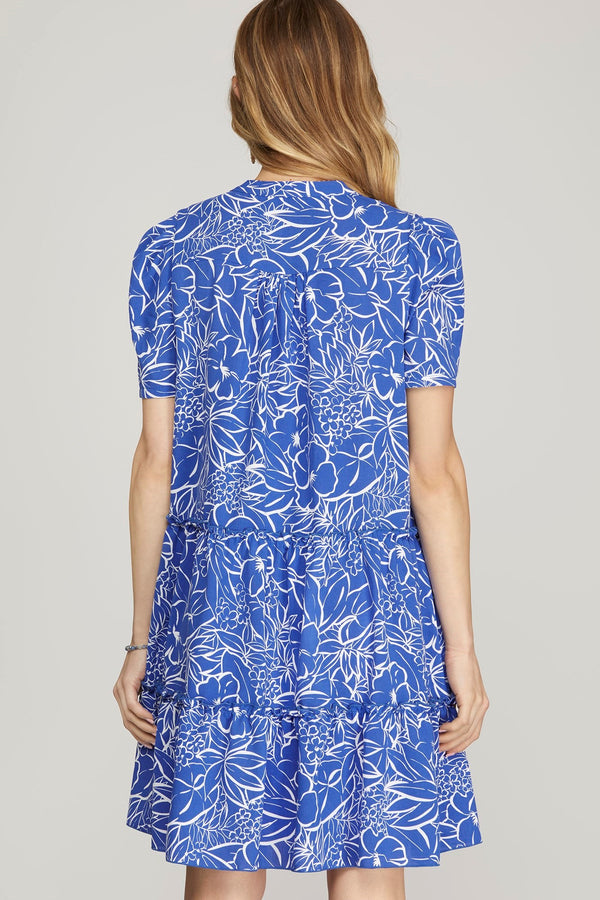 Harper Tiered Floral Print Dress