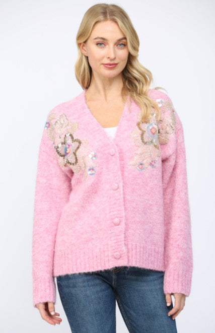 Sadie Embellished Cardigan Sweater
