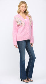 Sadie Embellished Cardigan Sweater