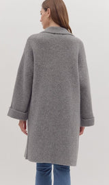 Selma Long Sleeve Open Front Coat