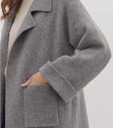 Selma Long Sleeve Open Front Coat