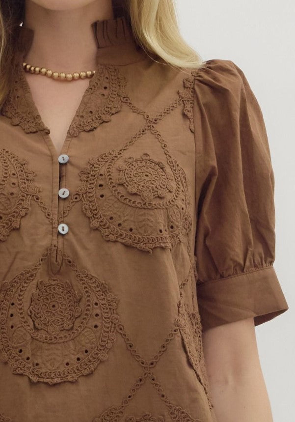 Shannon Embroidered Top