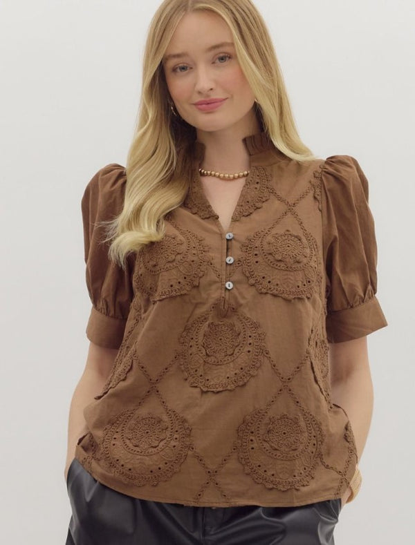 Shannon Embroidered Top