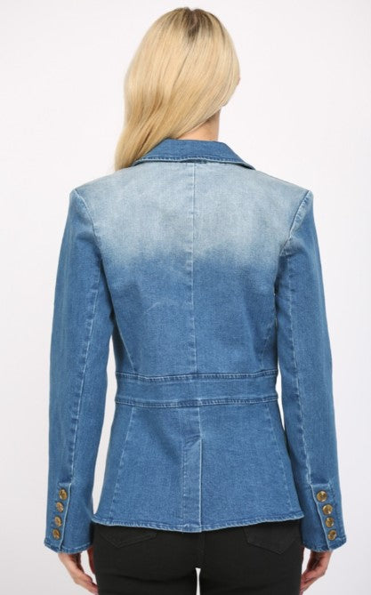 Stella Stretch Denim Blazer