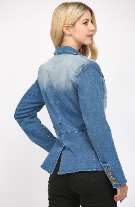 Stella Stretch Denim Blazer