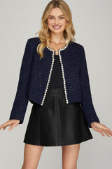 Victoria Rhinestone Trimmed Jacket