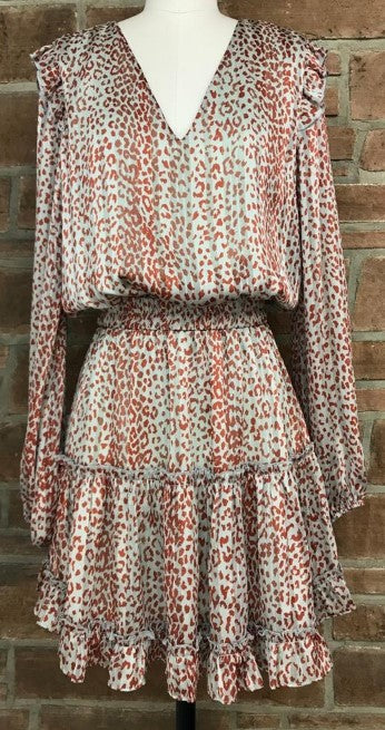 Vivienne Long Sleeve Ruffle Skirt Dress