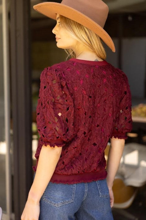 Wesley Crochet Top