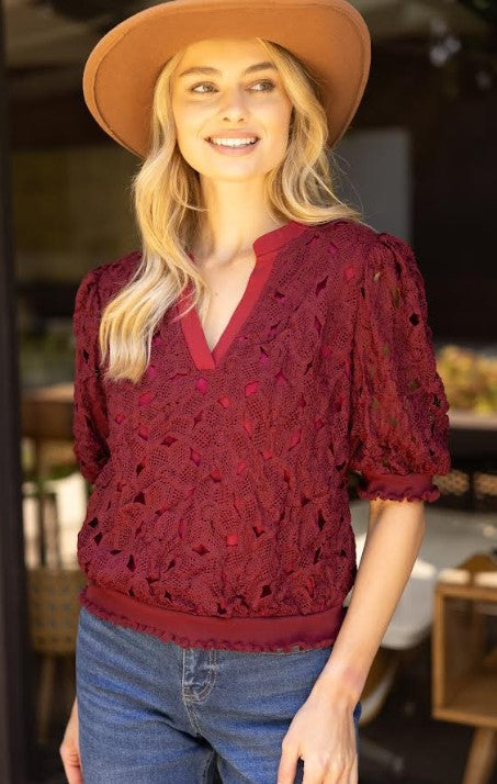 Wesley Crochet Top