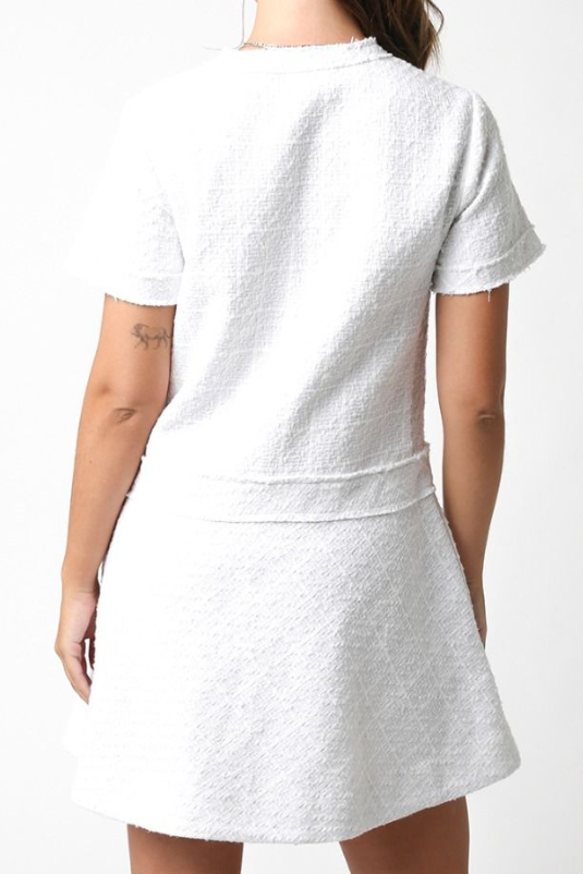 Emma Short-Sleeve Woven Dress