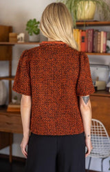 Willa Textured Tweed Top