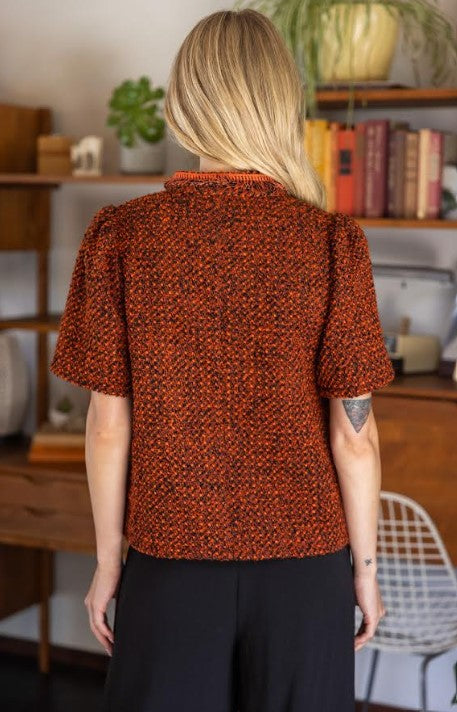Willa Textured Tweed Top